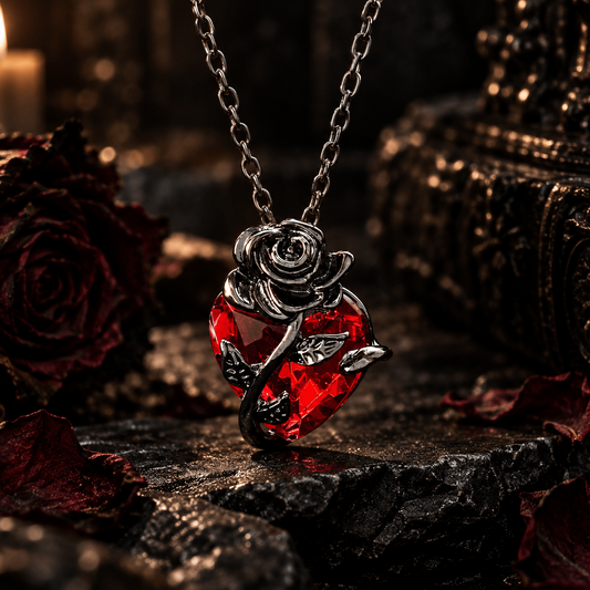 BLEEDING ROSE NECKLACE