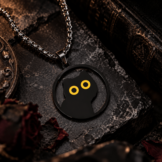 JIJI THE BLACK CAT NECKLACE